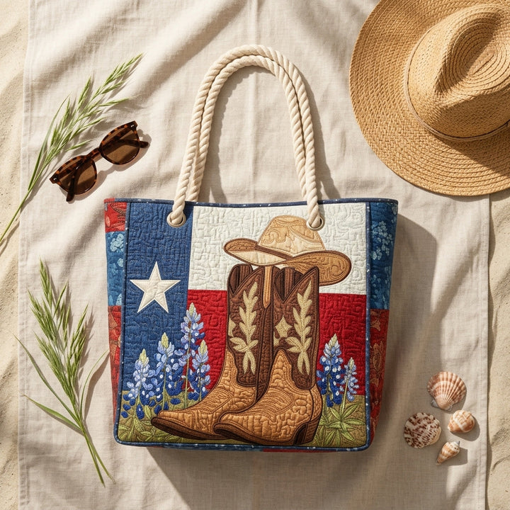 Stolz aus Texas – Gesteppte Strandtasche
