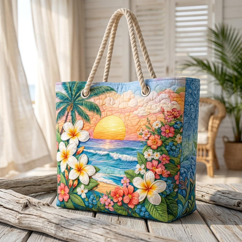 Tropische Brise – Gesteppte Strandtasche