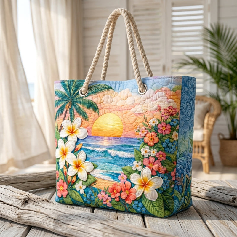 Tropische Brise – Gesteppte Strandtasche