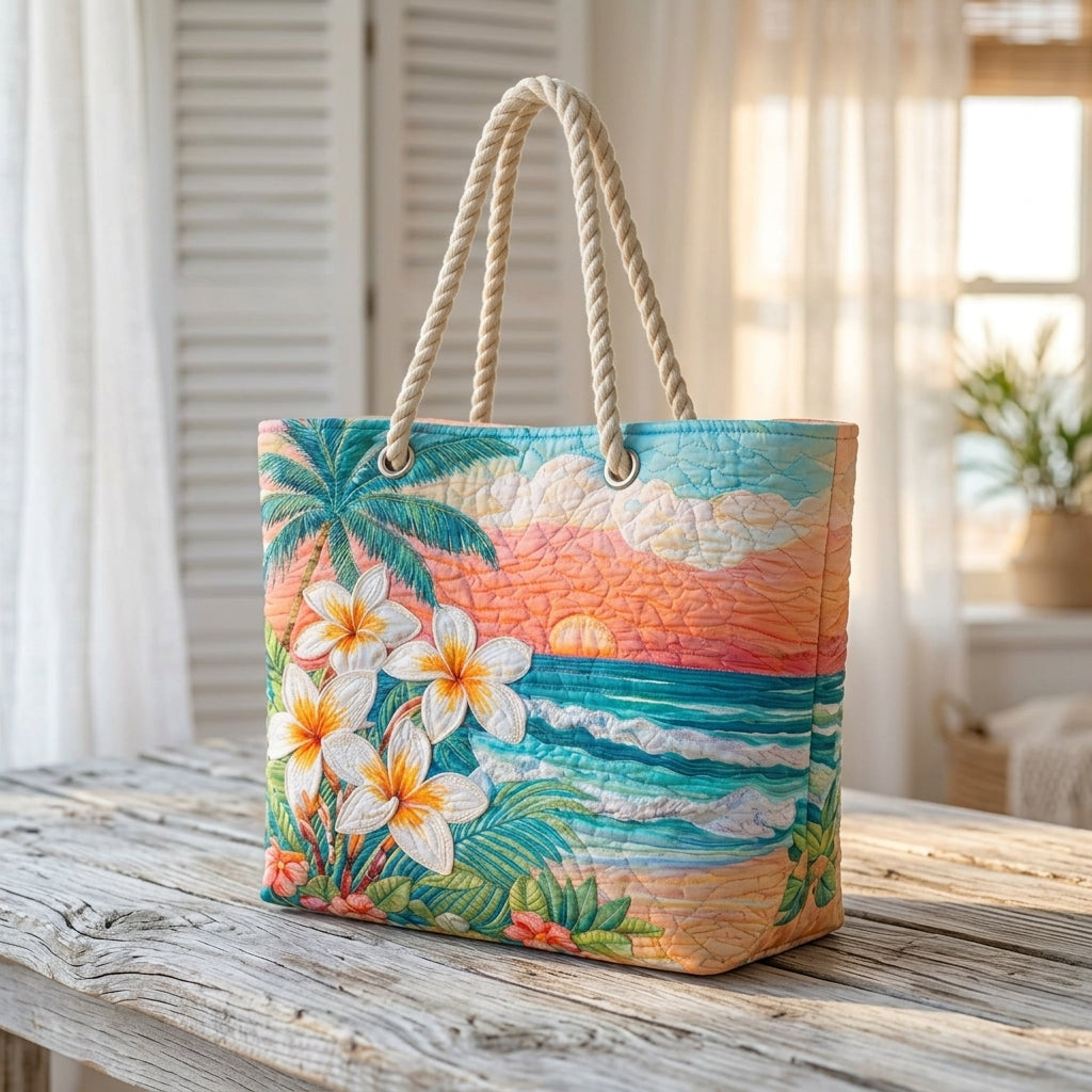 Tropischer Geist – Gesteppte Strandtasche