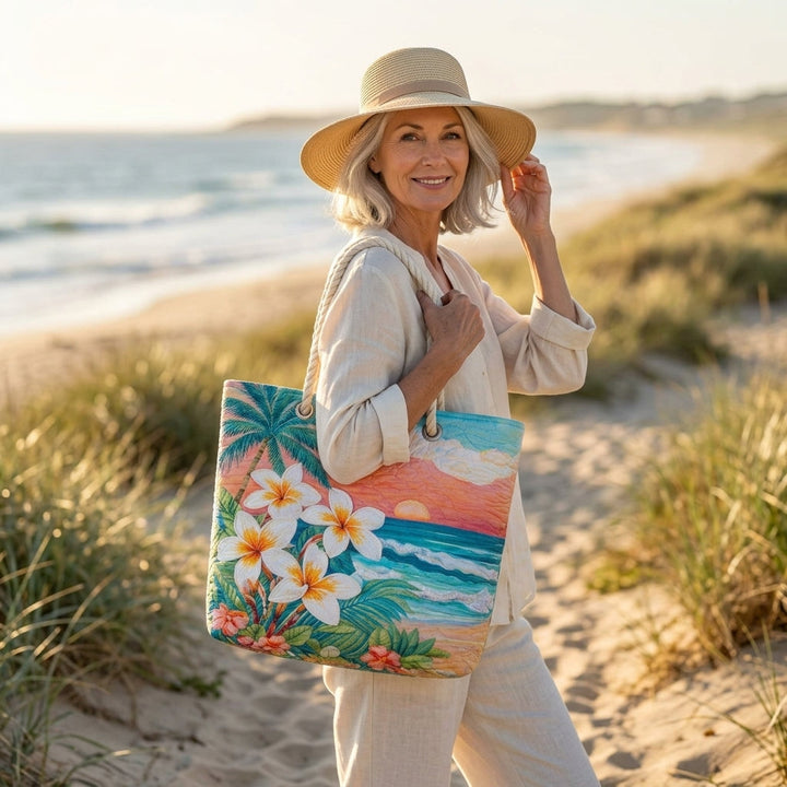 Tropischer Geist – Gesteppte Strandtasche