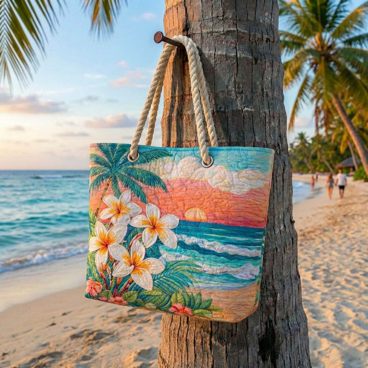 Tropischer Geist – Gesteppte Strandtasche