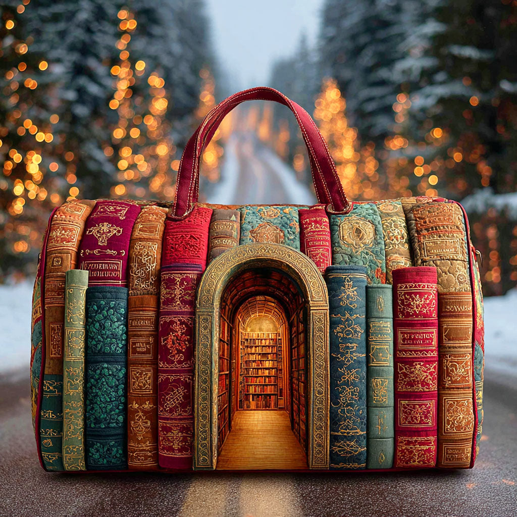 Verborgene Bibliothek – Gesteppte Reisetasche