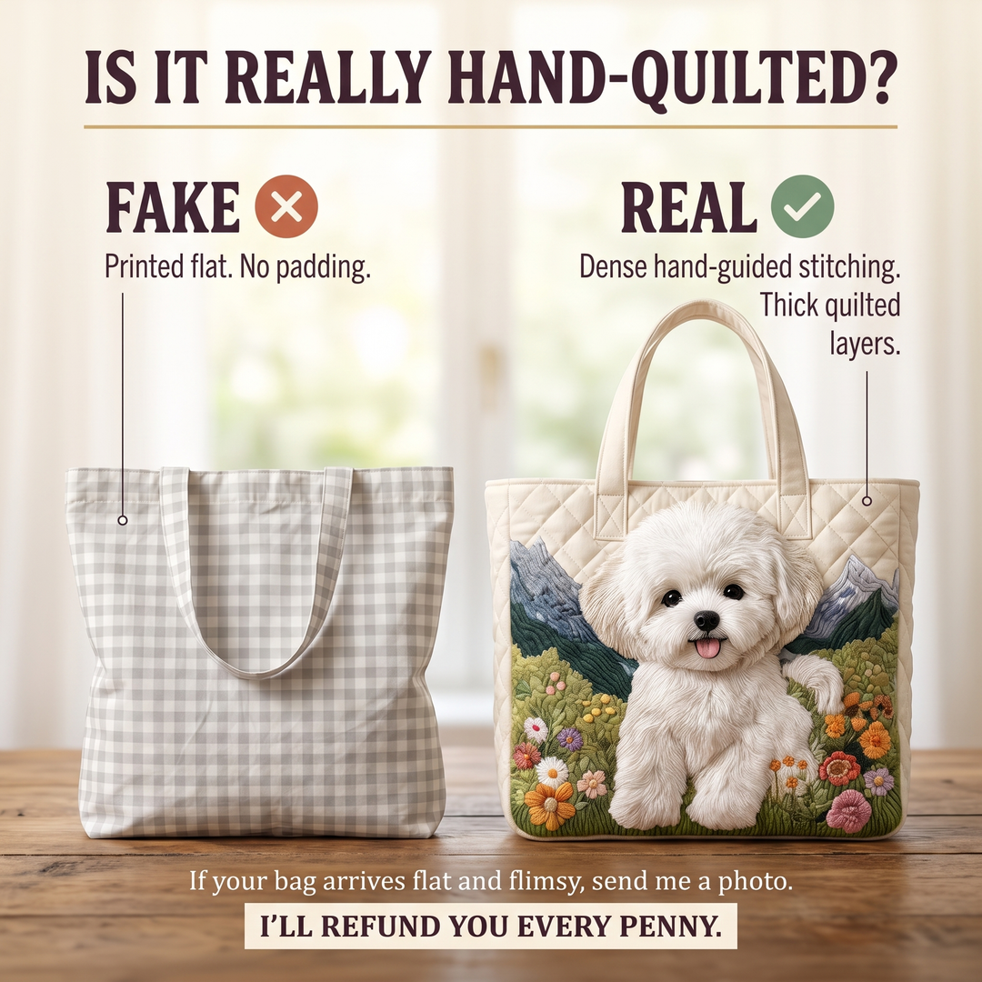 Verzauberter Hund – Gesteppte Tasche