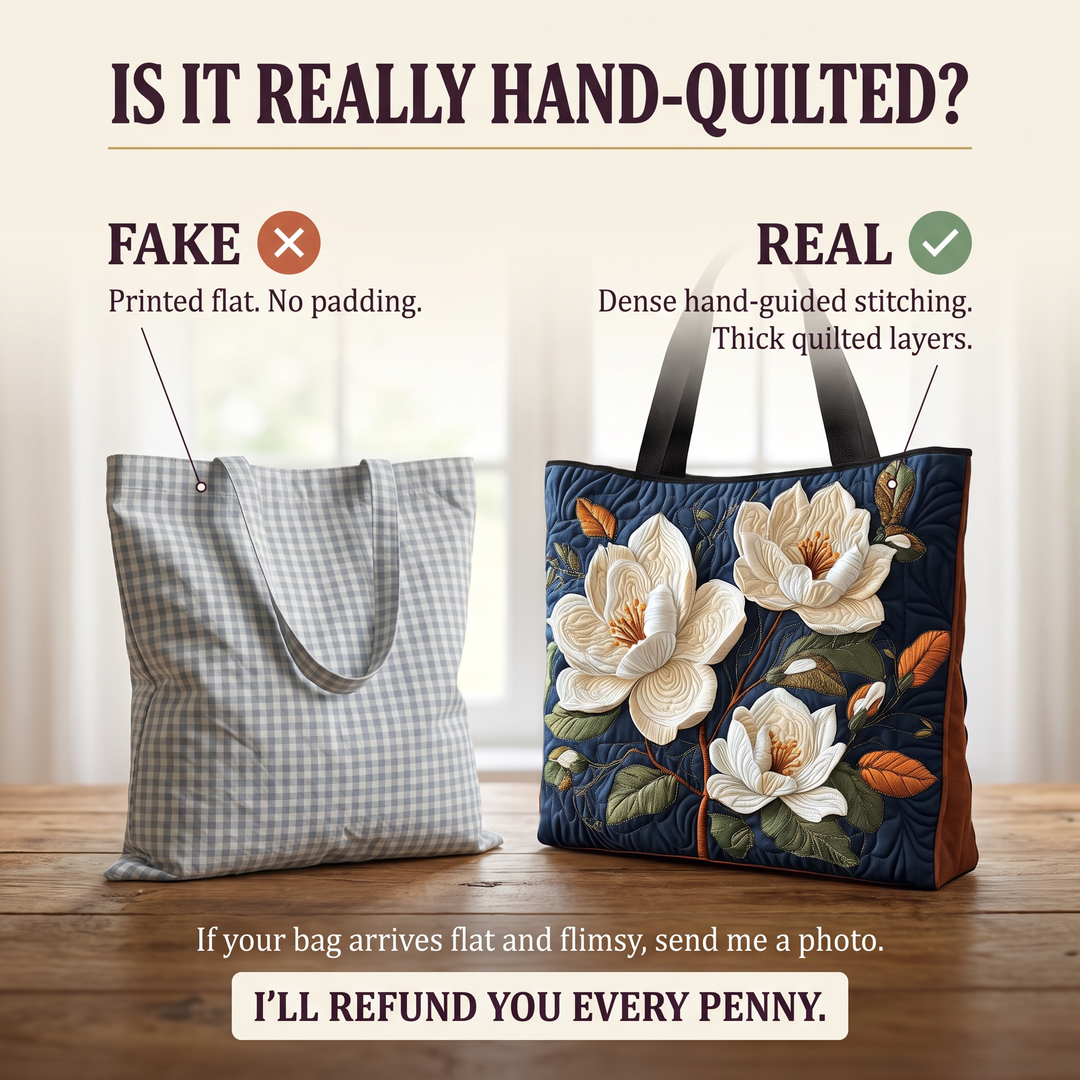 Zarte Magnolie – Gesteppte Tasche