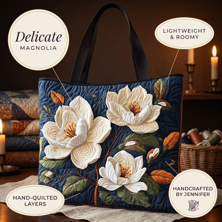 Zarte Magnolie – Gesteppte Tasche