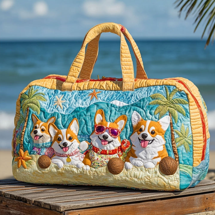 Zauber des Schwanzwedelns – Gesteppte Reisetasche