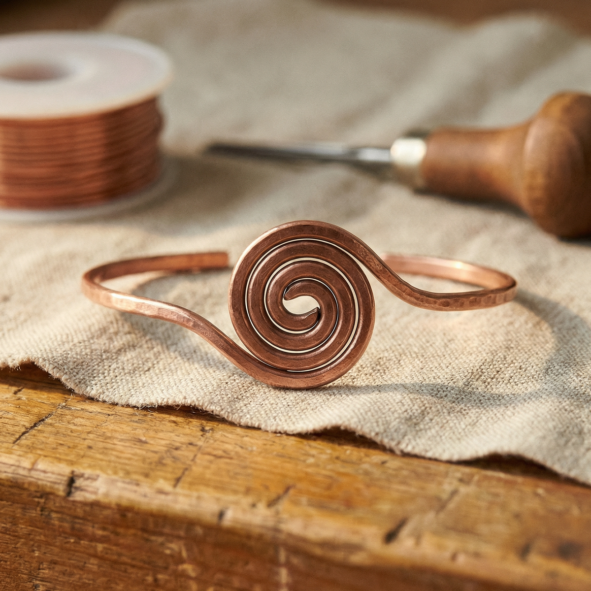Kupfer-Fußkettchen Coil