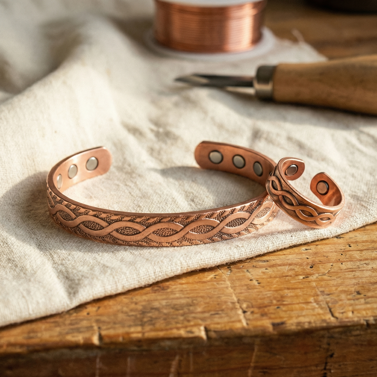 Kupfer-Set Knot