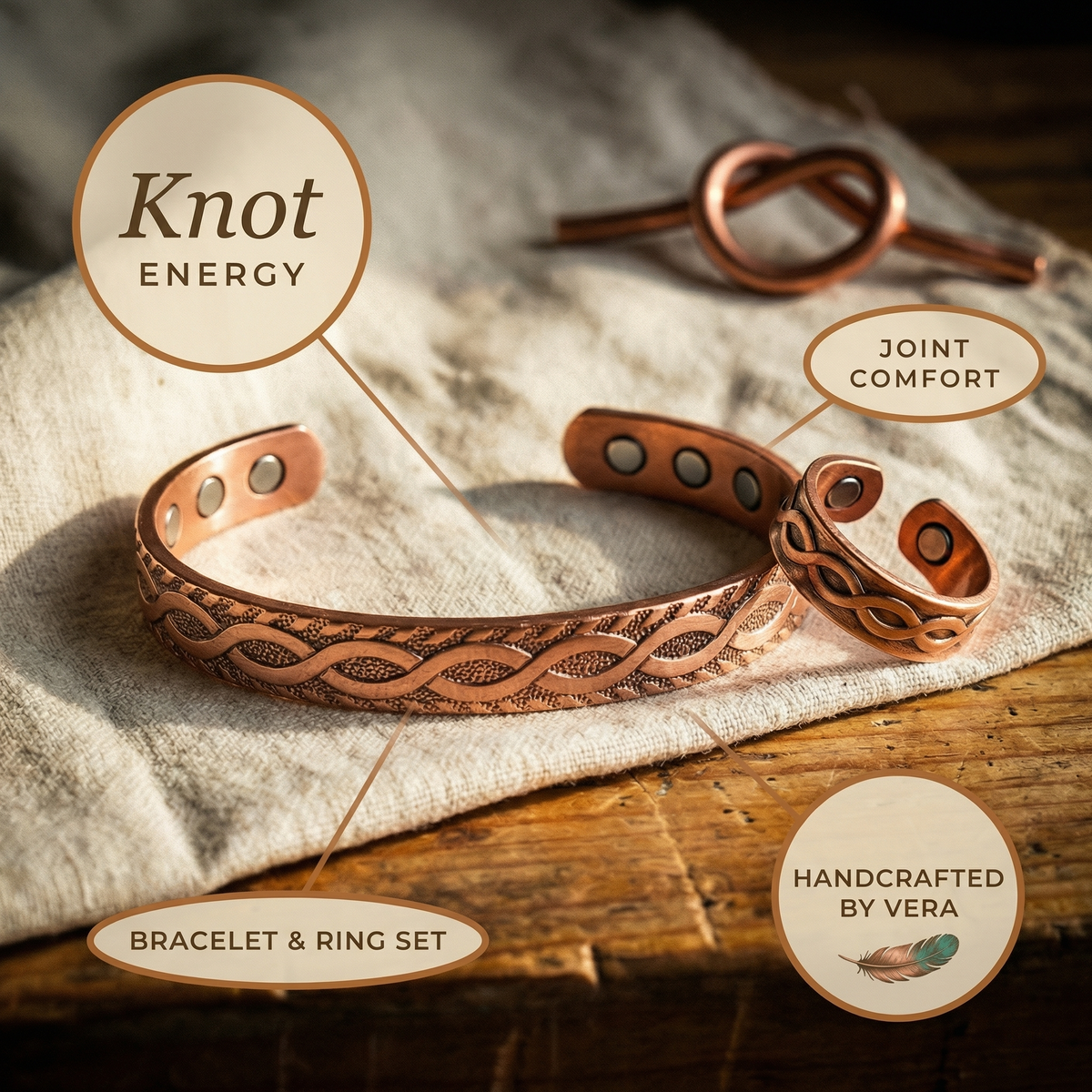 Kupfer-Set Knot