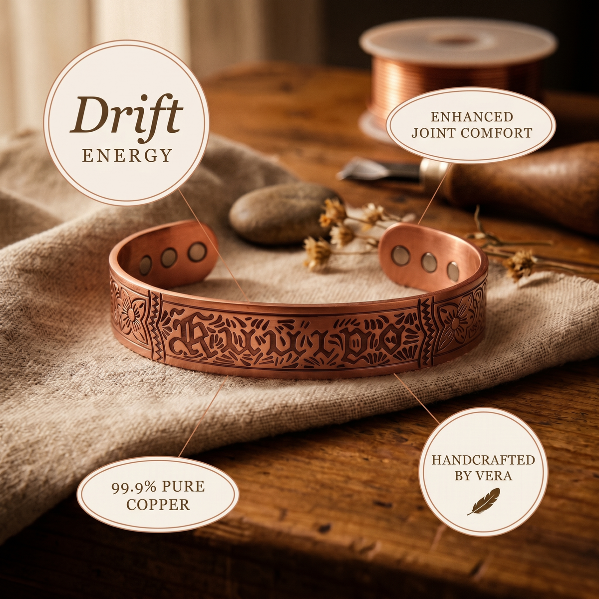 Kupferarmband Drift