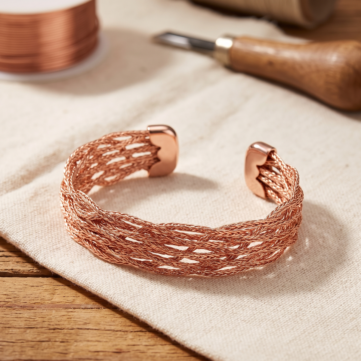 Kupferarmband Elch
