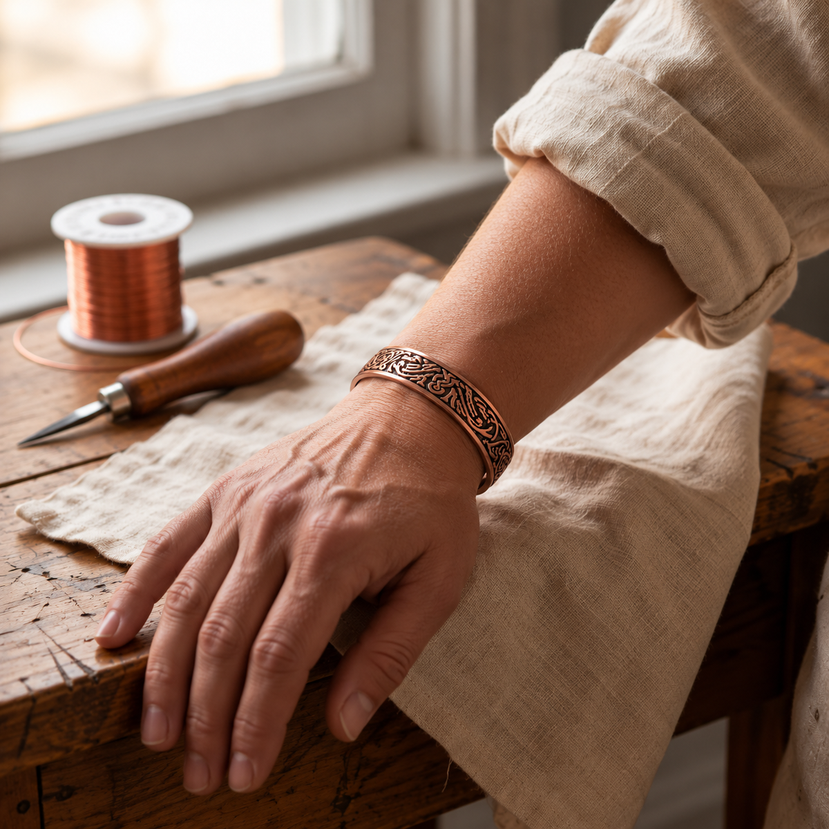 Kupferarmband Flint