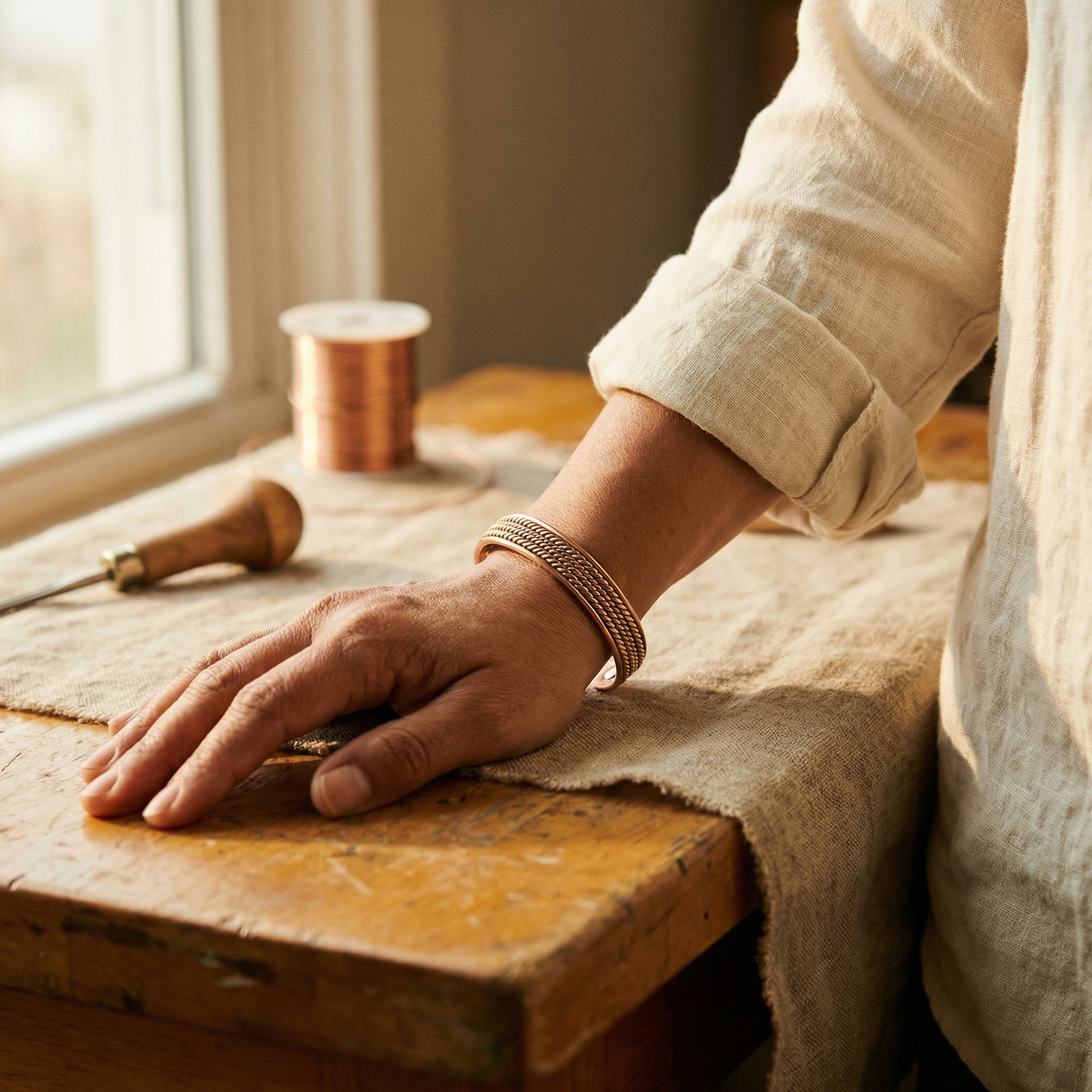 Kupferarmband Forge