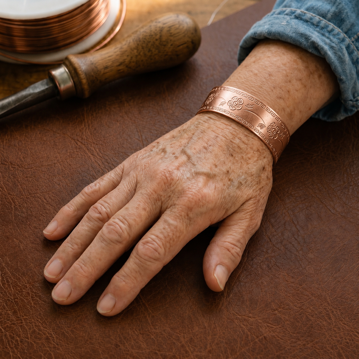 Kupferarmband Fret