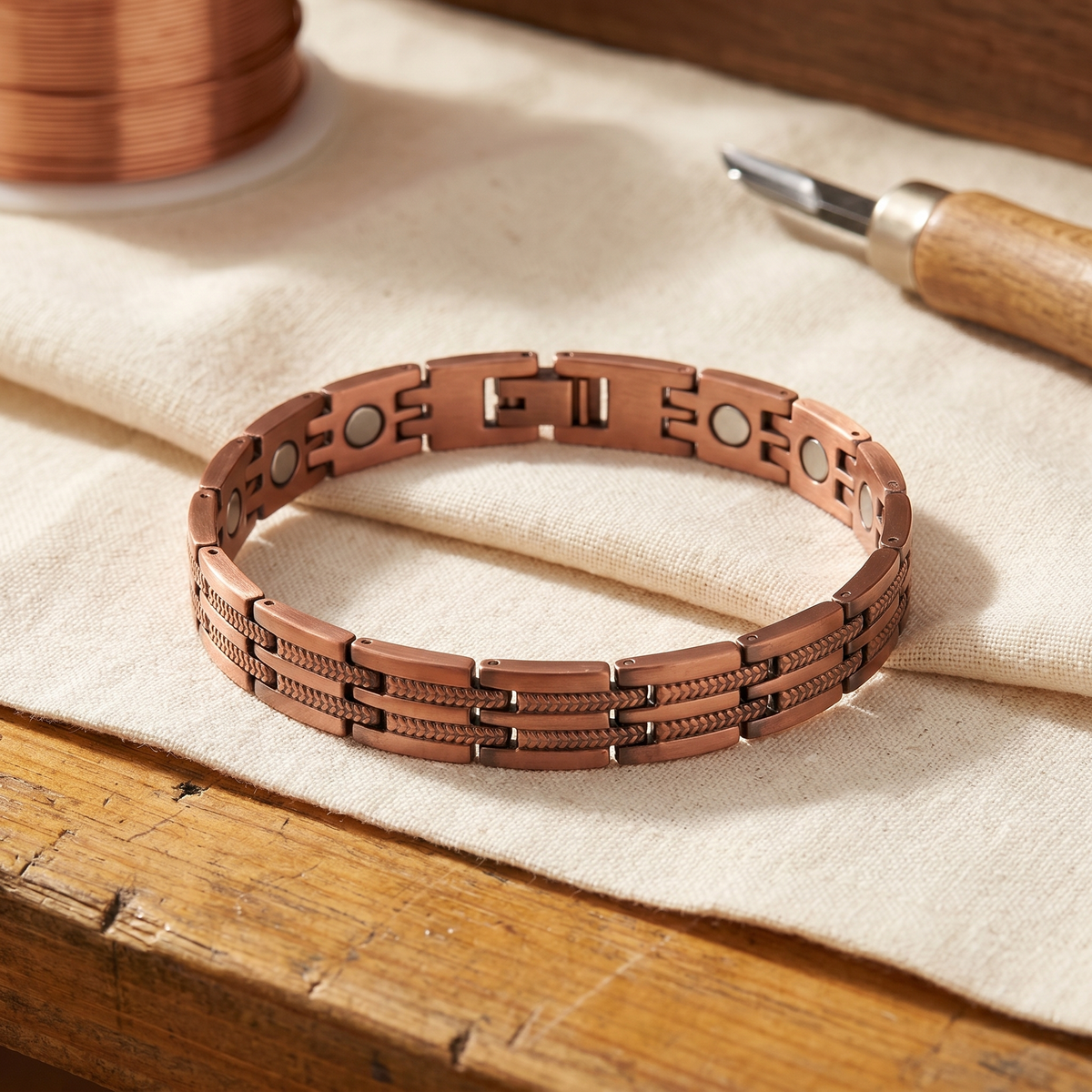 Kupferarmband für Herren Pike
