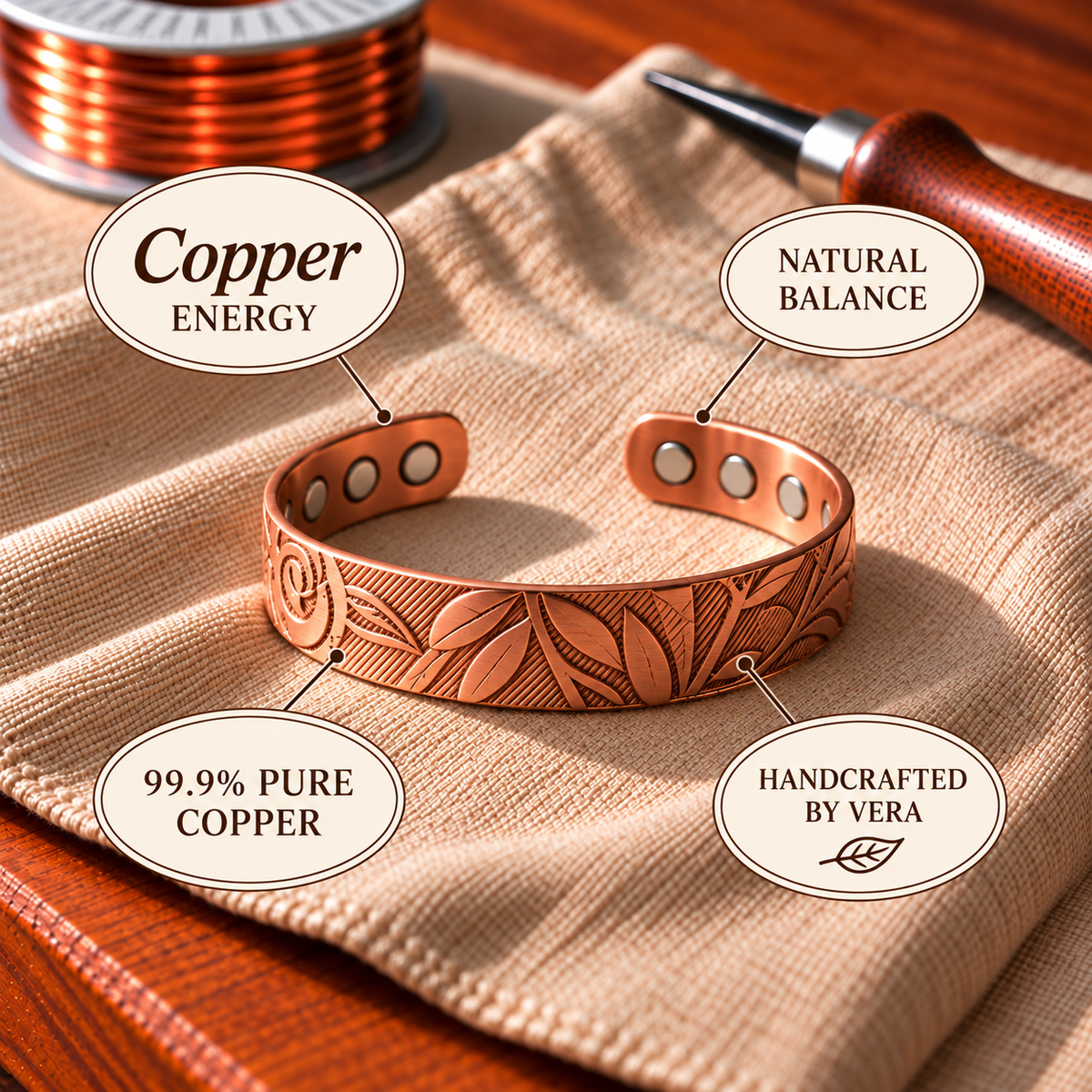 Kupferarmband Grove