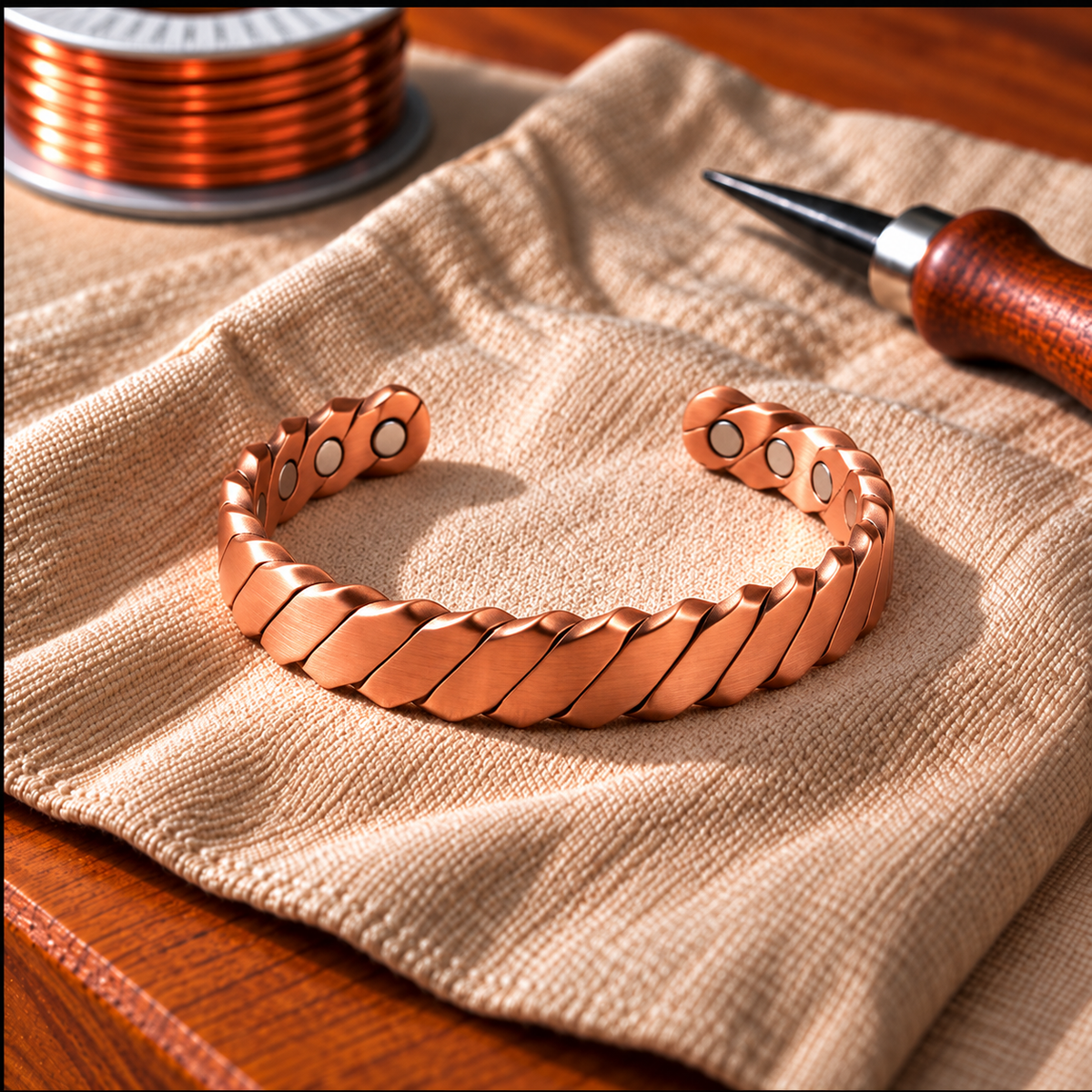 Kupferarmband Helix