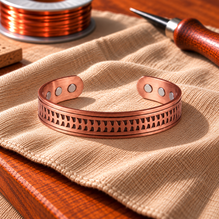 Kupferarmband mit Magneteinlage Pfeil