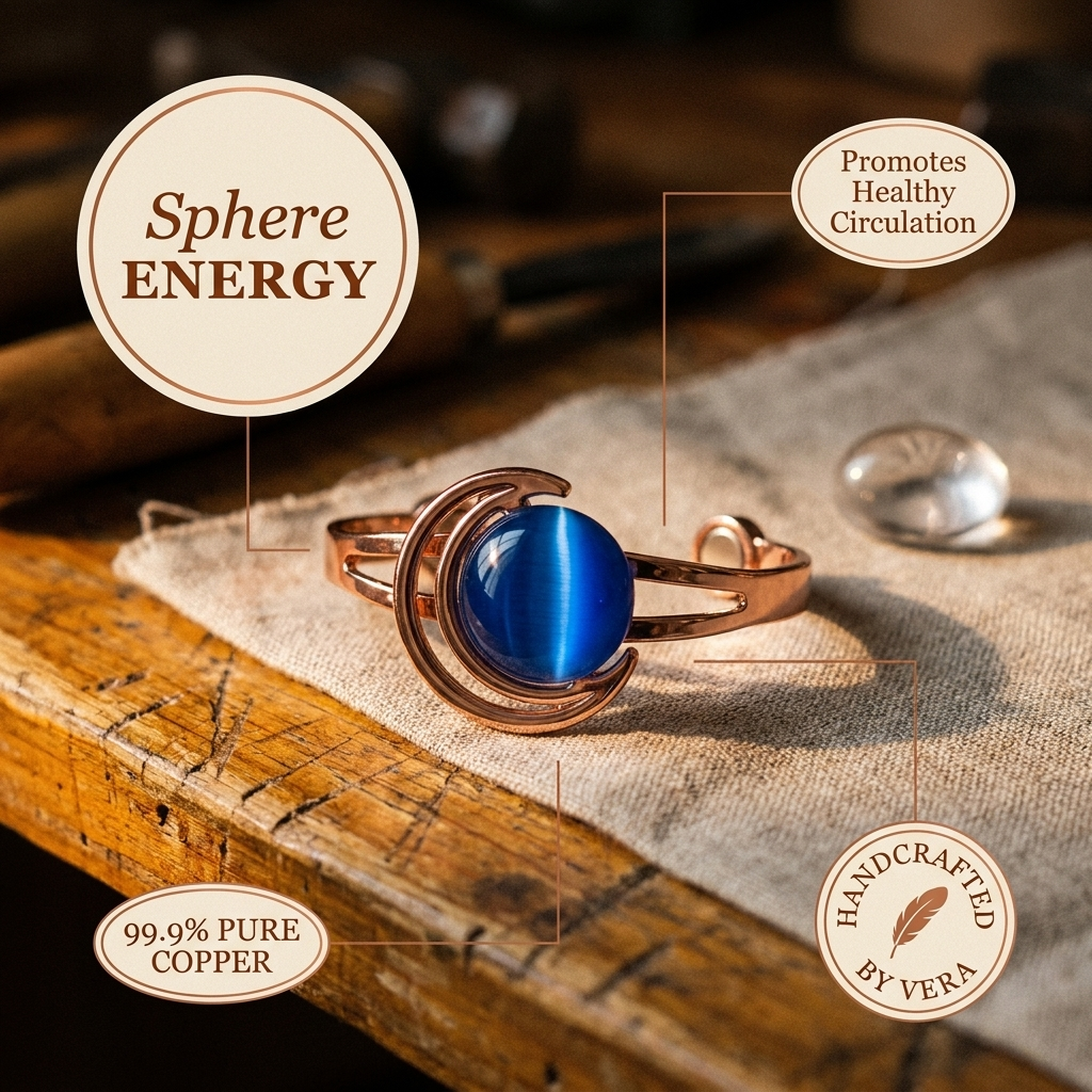 Kupferarmband Sphere