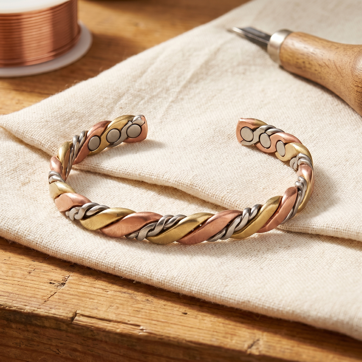 Kupferarmband Stone