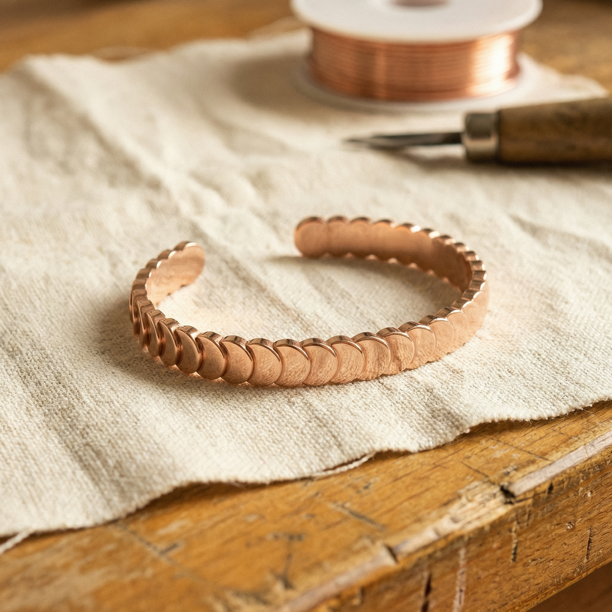 Kupferarmband Tide