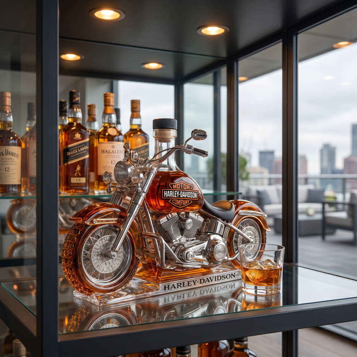 Whisky-Karaffe – Motorrad
