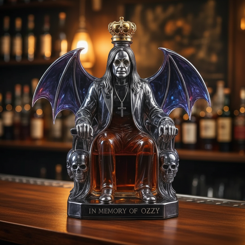 Whisky-Karaffe – Rocklegende auf dem Thron